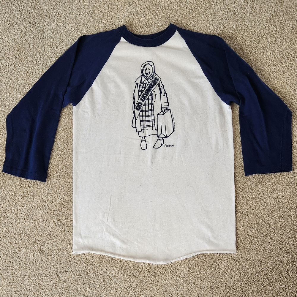 Rare Vintage 1980 Hanes Bantams Raglan-sleeve Guidon Cartoon T-shirt - Size M